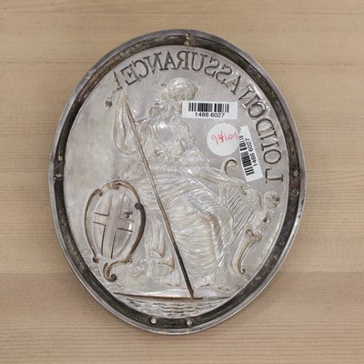 Lot 374 - A George III silver London Assurance Fireman's arm badge