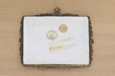 Lot 430 - A rectangular enamel plaque