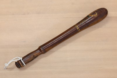 Lot 453 - A Victorian turned wooden truncheon