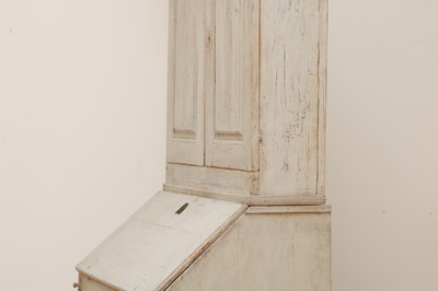 Lot 503 - A Swedish Gustavian painted bureau bookcase