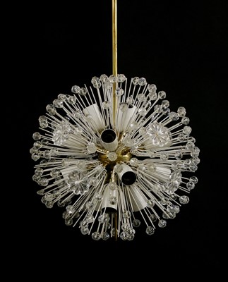 Lot 693 - An Austrian Rupert Nikoll 'Dandelion' or Sputnik chandelier