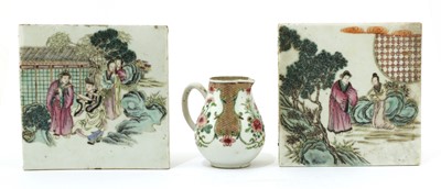 Lot 338 - Two Chinese famille rose plaques