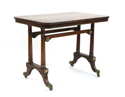 Lot 492 - A French Empire rosewood centre table