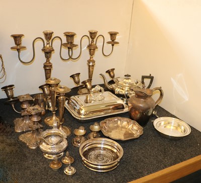 Lot 48 - A collection of silver plated items