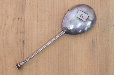 Lot 308 - A Charles I silver seal-top spoon