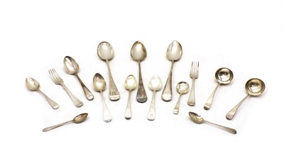 Lot 18 - A small collection of silver flatware