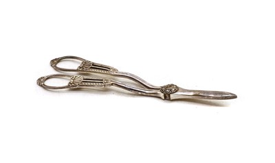 Lot 25 - A pair of late Victorian silver grape scissors