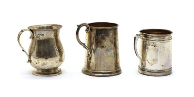 Lot 3 - Three small silver mugs