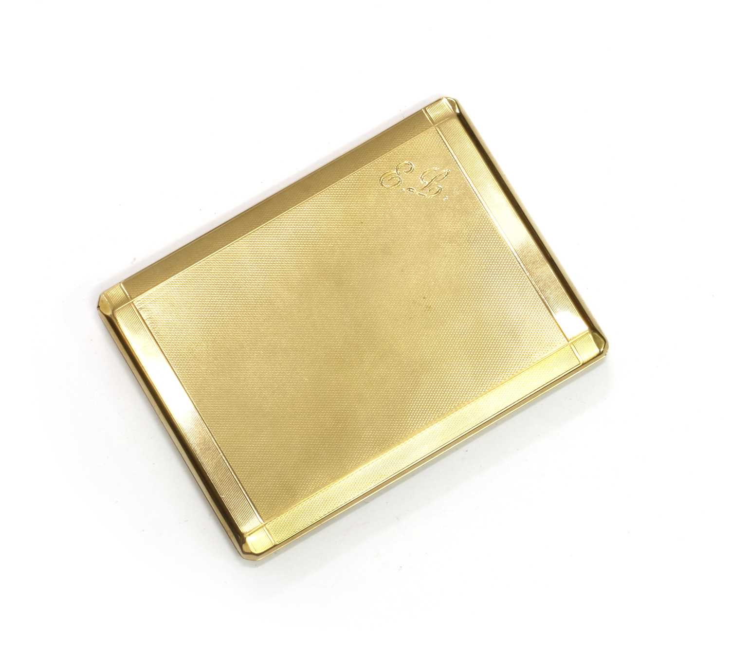 Lot 277 - A 9ct gold cigarette case