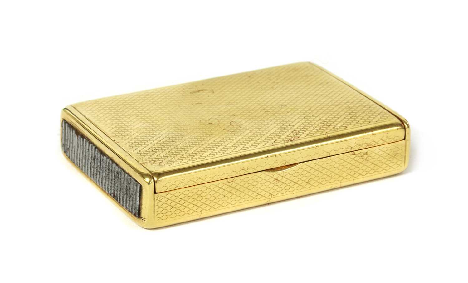 Lot 284 - An 18ct gold vesta case, by Frederick Thomas Buckthorpe