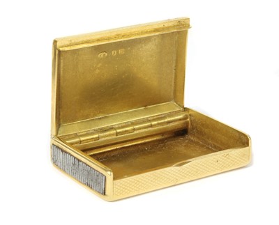 Lot 284 - An 18ct gold vesta case, by Frederick Thomas Buckthorpe