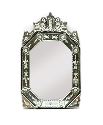 Lot 366 - A Venetian wall mirror
