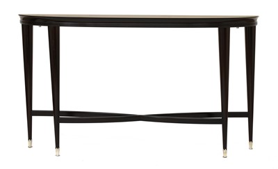 Lot 770 - A contemporary stained beech console table