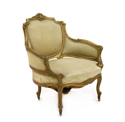 Lot 538 - A French Louis XV-style giltwood marquise