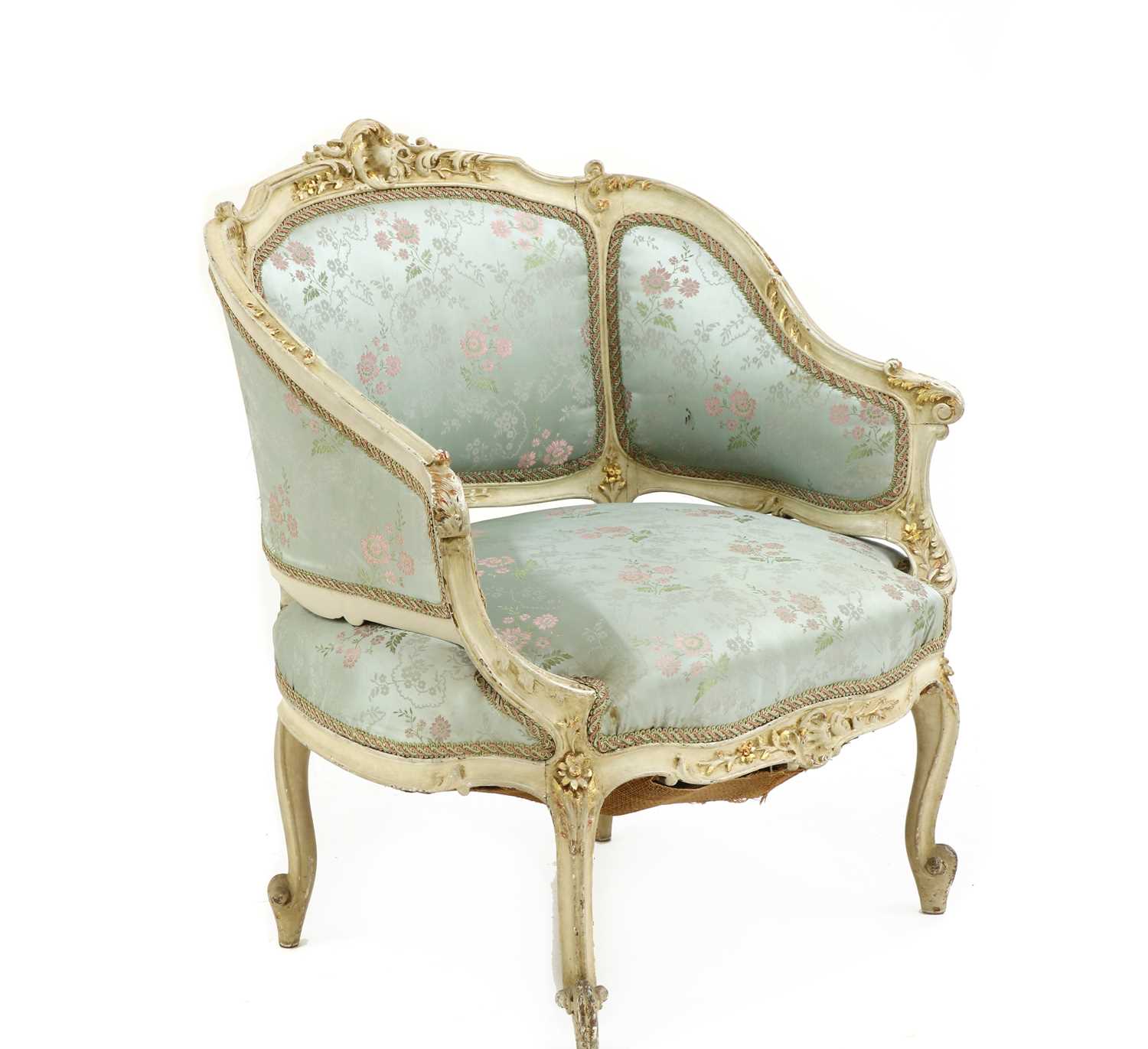 Louis XV Style French Antique Bergere Original