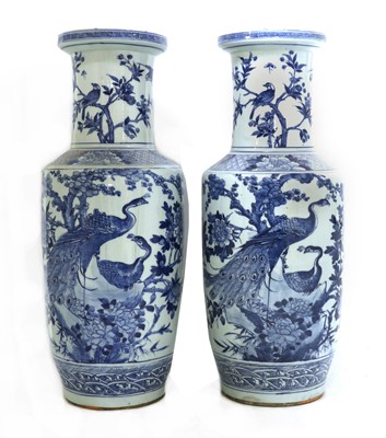 Lot 380 - Two Chinese blue and white vases