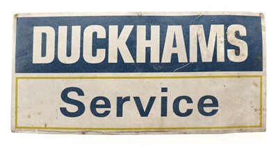 Lot 187 - A vintage Duckhams service sign