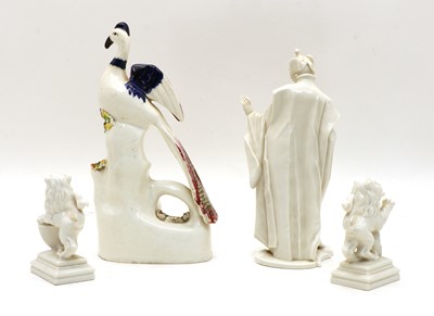 Lot 266 - A Nymphenburg Blanc de Chine figure of a Chinese priest