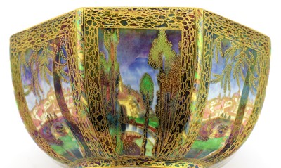 Lot 346 - A Wedgwood 'Fairyland' lustre octagonal bowl