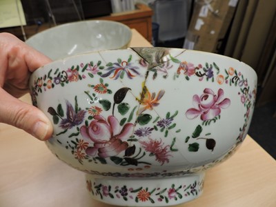 Lot 132 - A Chinese famille rose punch bowl
