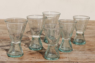 Lot 285 - A set of eighty-eight small conical wine glasses