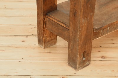 Lot 176 - A rustic workbench/side table