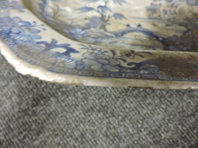 Lot 141 - Two Chinese blue and white meat dishes