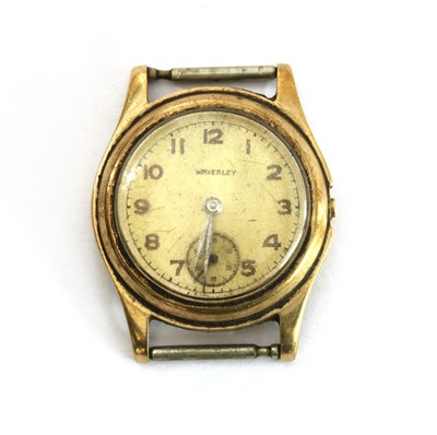 Lot 228 - A 9ct gold Waverley mechanical watch head