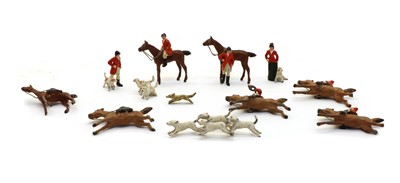 Lot 208 - A collection of painted lead toy figures