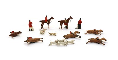 Lot 208 - A collection of painted lead toy figures