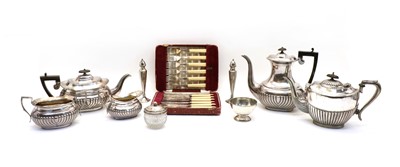 Lot 61A - A collection of silver plate items