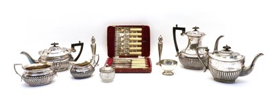 Lot 61 - A collection of silver plate items
