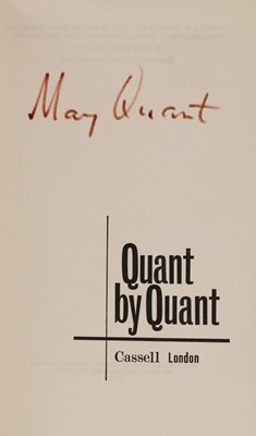 Lot 43 - SIGNED COPY: QUANT, Mary: Quant by Quant. Cassell