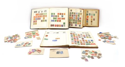 Lot 286 - Four various stamp albums and stamps
