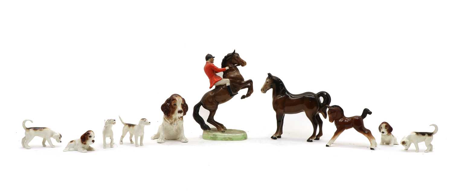 Lot 110 - A Beswick model of a huntsman on horseback
