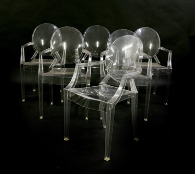 Lot 350 - A set of six 'Louis Ghost' armchairs