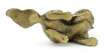 Lot 119 - A Chinese bronze paperweight