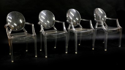 Lot 360 - A set of four 'Louis Ghost' armchairs