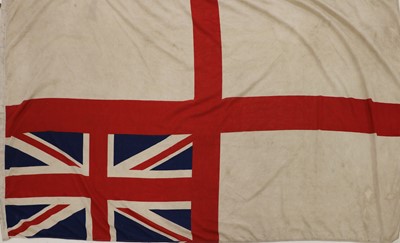 Lot 310 - Two Submarine flags 'Jolly Roger' and 'White Ensign', from HMS Utus