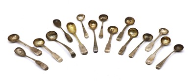 Lot 49 - Silver condiment spoons