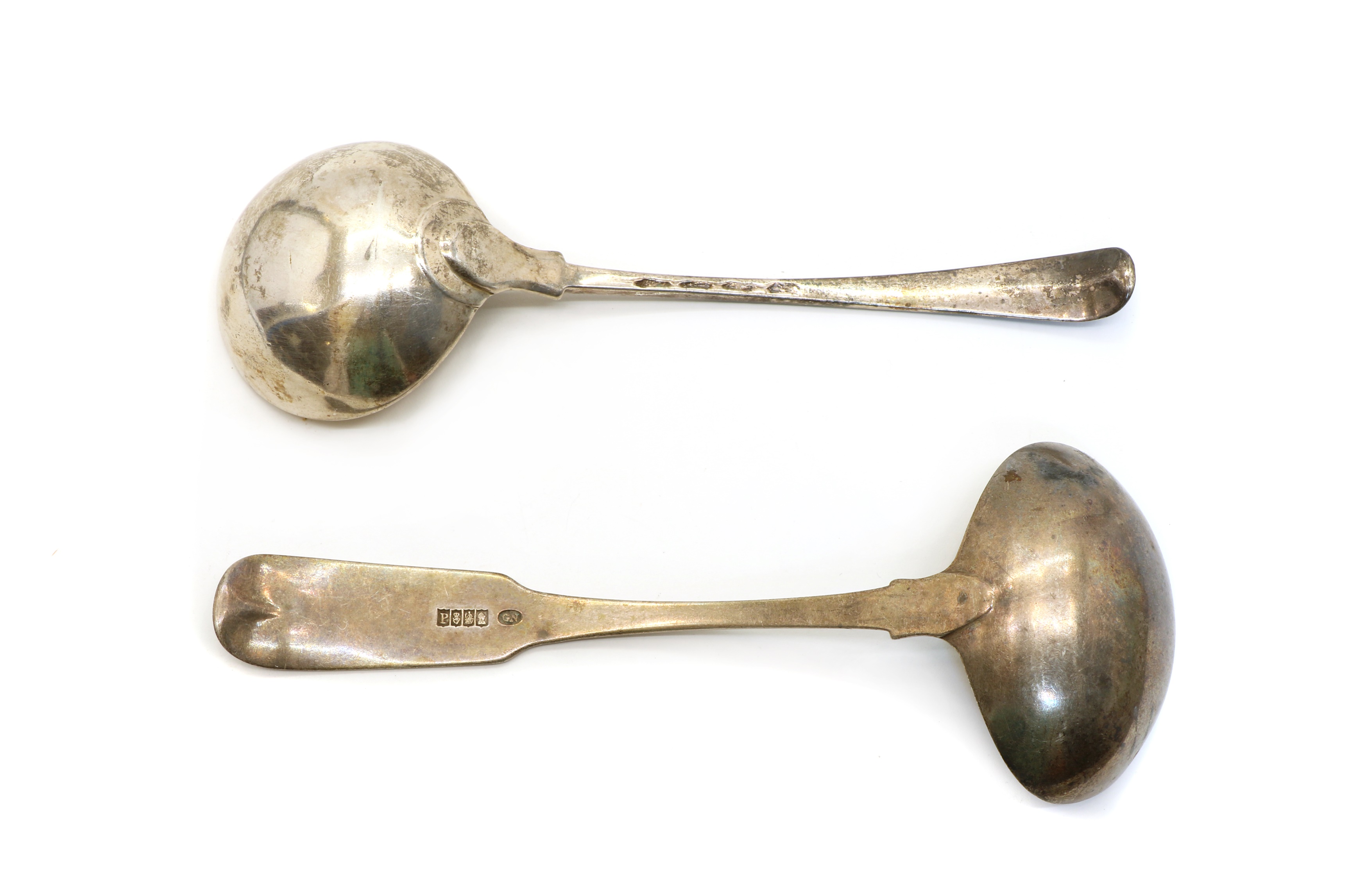 Lot 18 Two sauce ladles,