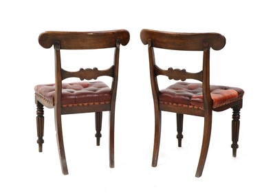 Lot 508 - A pair of George IV mahogany library chairs