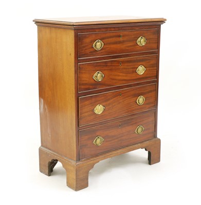 Lot 501 - A diminutive George III style mahogany chest of drawers