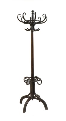 Lot 609 - An early 20th century Thonet style bentwood coat stand
