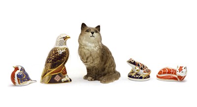 Lot 178 - A Crown Derby model of an eagle