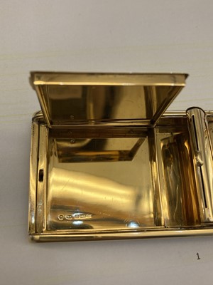 Lot 234 - A cased 18ct gold and enamelled compact, by Boucheron, c.1920
