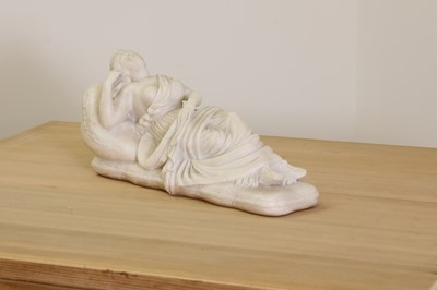 Lot 44A - A carved marble figure of the reclining Venus after Canova