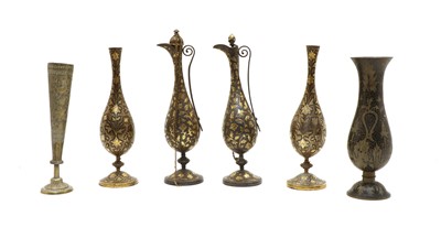 Lot 275 - A collection of Persian metalwares