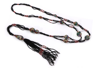 Lot 264 - A millefiori bead necklace