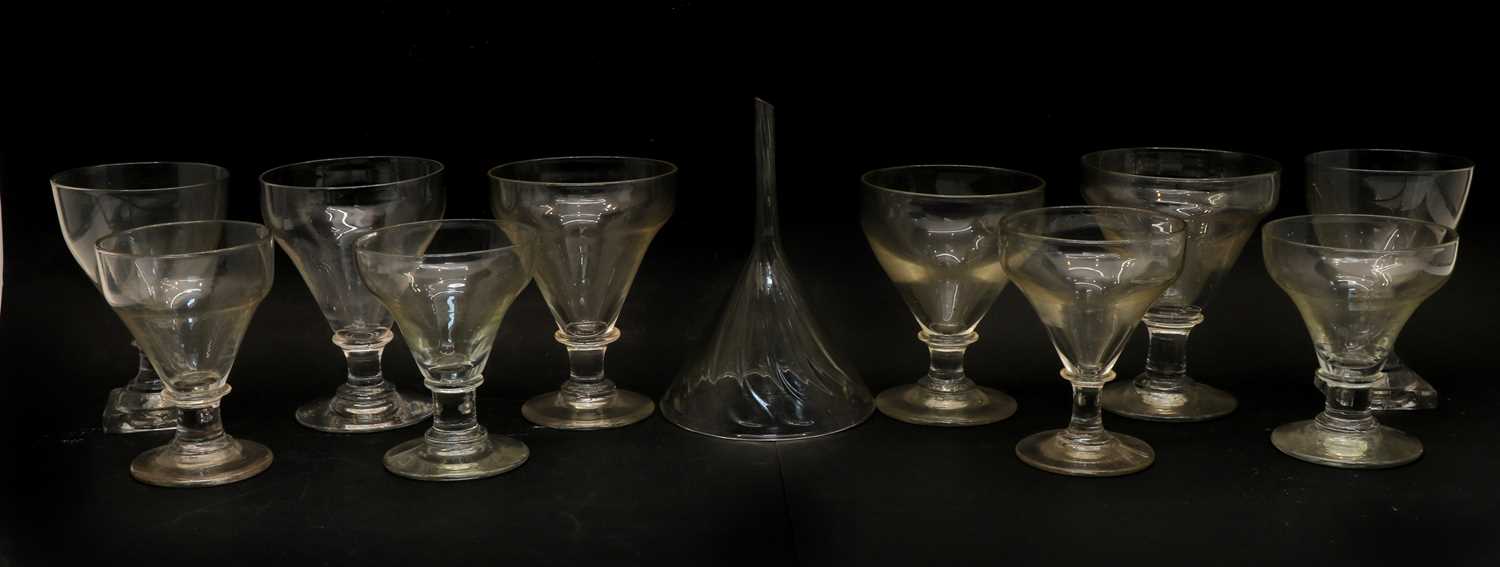 Lot 233 - A collection of George III and later glassware